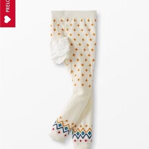 Hanna Andersson Ruffle Ankle Tights Sz 18-24 M